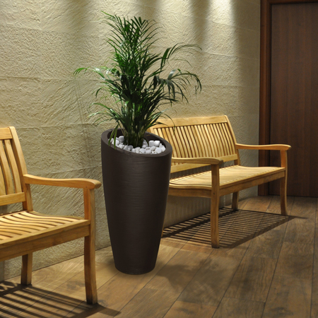 MAYNE Modesto 32in Tall Planter - Espresso 8880-ES